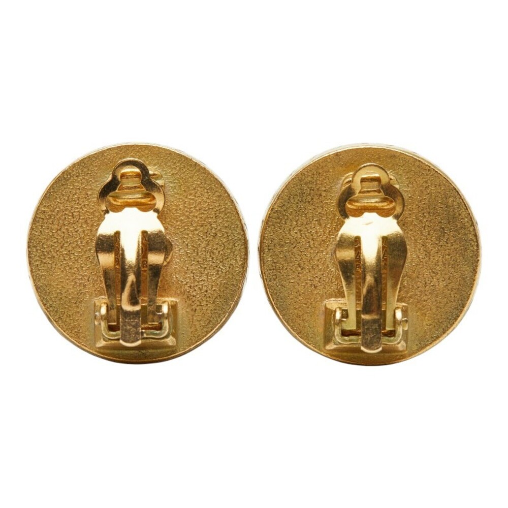CHANEL Authentic Vintage Black Logo Earrings - Picture 3 of 5